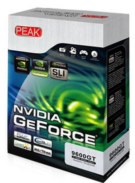 PEAK GeForce 9600GT 512MB GeForce 9600 GT GDDR3