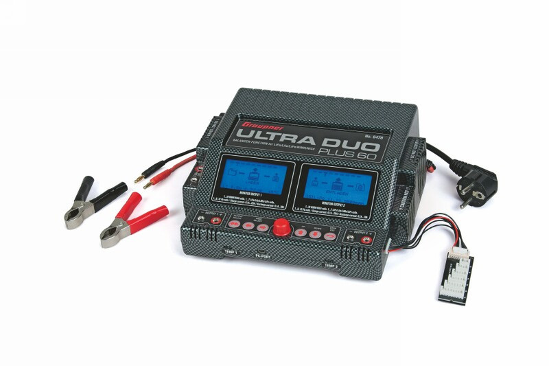 Graupner ULTRA DUO PLUS 60 Auto/Indoor battery charger Black