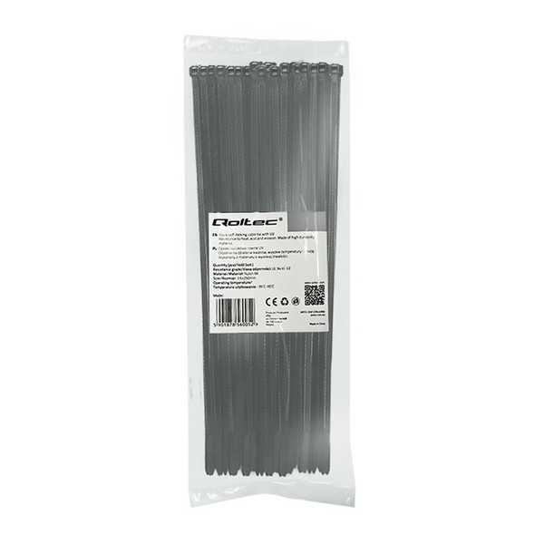 Qoltec 56006 Nylon Black 100pc(s) cable tie