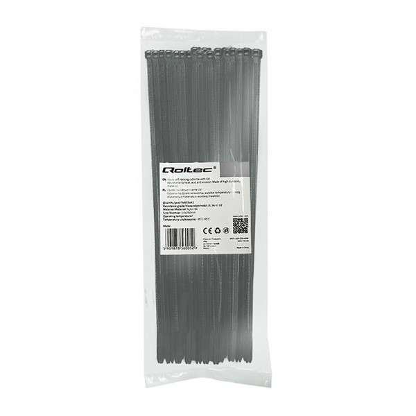 Qoltec 56002 Nylon Black 100pc(s) cable tie