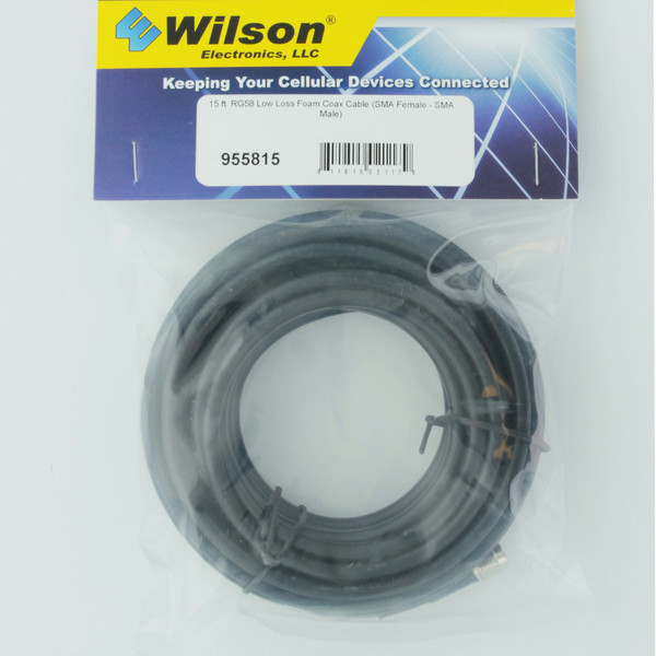 Wilson Electronics 955815 4.5m SMA SMA Black coaxial cable