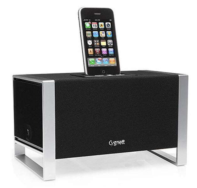 Cygnett Maestro Portable Speaker System for iPhone and iPod Black docking speaker