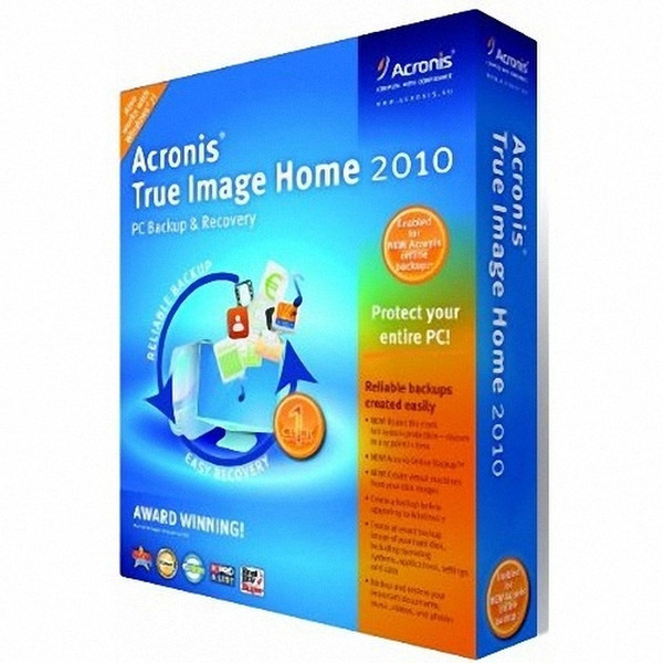 Acronis Vollversion True Image Home 2010 Box MiniBOX/ Deutsch / Window