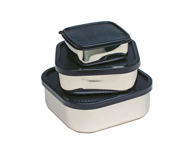 Andrea Fontebasso S74AL12INOX Квадратный Коробка Синий, Белый емкость для хранения еды