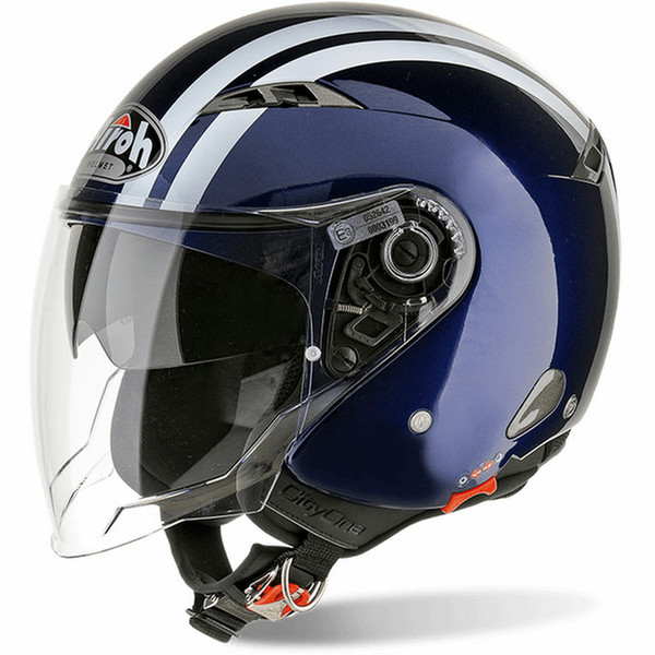 Airoh COF13 Helm mit offenem Visier Blau Motorradhelm