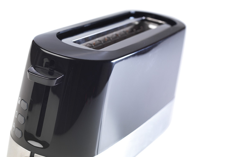 Qilive Q.5785 1slice(s) Black,Stainless steel toaster