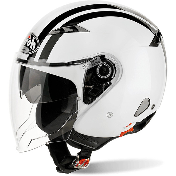 Airoh COF38 Helm mit offenem Visier Weiß Motorradhelm