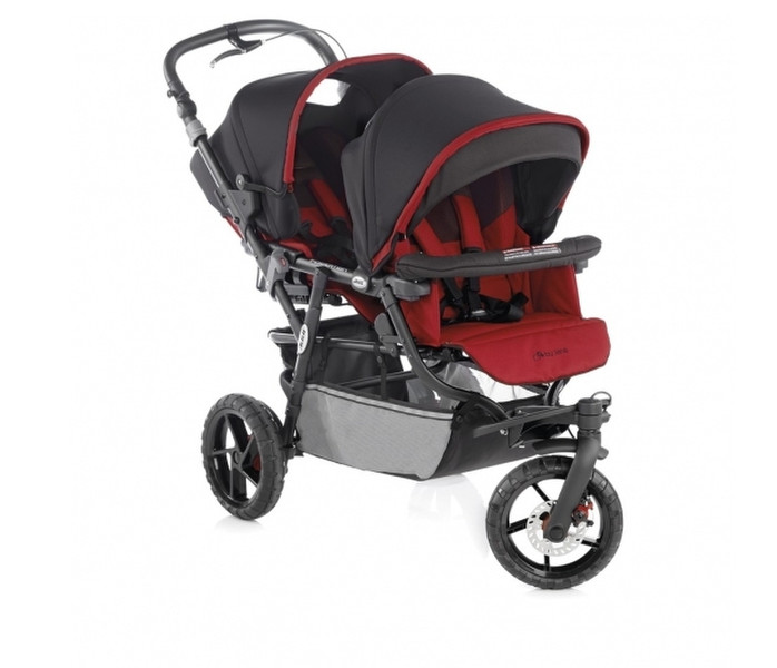 Jane Powertwin pro Tandem stroller 1seat(s) Black,Grey,Red
