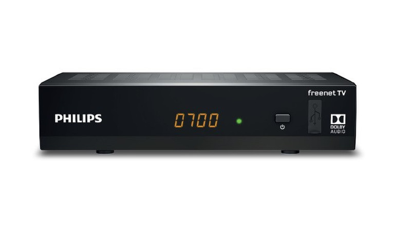Philips DTR3502B Ethernet (RJ-45),Terrestrial Full HD Black TV set-top box