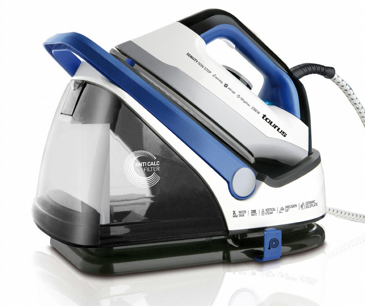 Taurus Sensity Non Stop 2200W 2L Ceramic soleplate Blue,Transparent,White