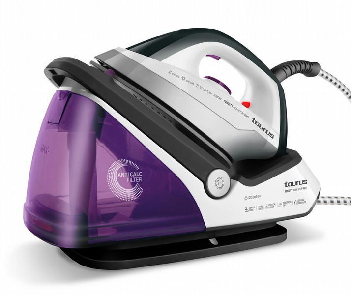 Taurus Sensity Pro Non Stop 2700W 2.25L Ceramic soleplate Grey,Purple,White