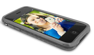 ifrogz iPhone 3G & 3G (S) Silicone Wrapz Black,Grey