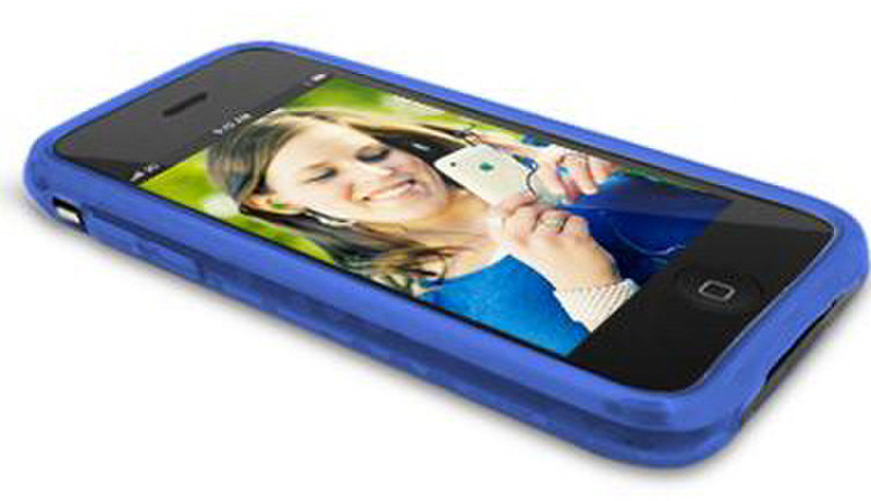 ifrogz iPhone 3G & 3G (S) Silicone Wrapz Blau