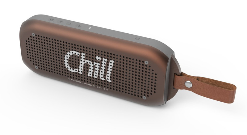 Chill Innovation A3 Bluetooth 4.1 Alu IPX7 Stereo Lautsprecher, Rusty