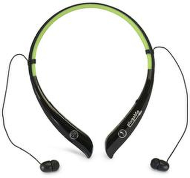 Plugable Technologies BT-HSFLEX Neck-band Binaural Bluetooth Black,Green mobile headset