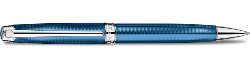 Caran d-Ache Léman Grand Twist retractable ballpoint pen Fine/Medium Синий 1шт