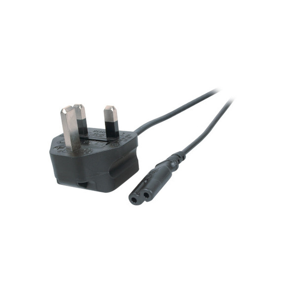 EFB Elektronik EK498.1,8 1.8m BS 1363/A C7 coupler Black power cable