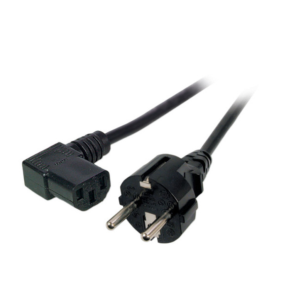 EFB Elektronik EK534.3 3m CEE7/4 Schuko C13 coupler Black power cable