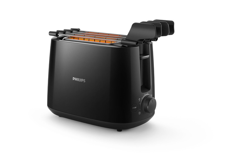 Philips Daily Collection HD2583/90 8slice(s) 600W Black toaster