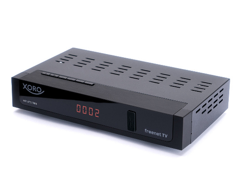 Xoro HRT 8772 TWIN Terrestrial Full HD Black TV set-top box