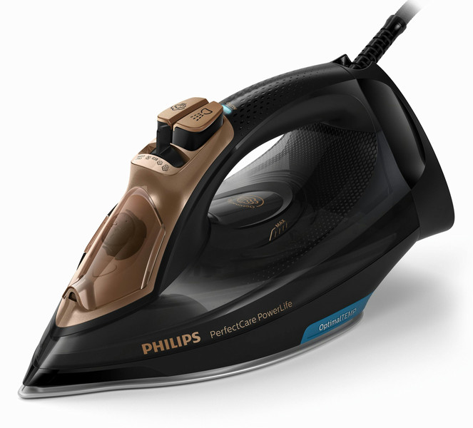 Philips PerfectCare GC3929/60 Steam iron SteamGlide Plus soleplate 2600W Black,Brown iron