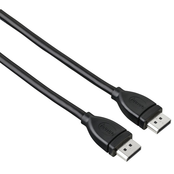 Hama 1.8m, 2xDisplayPort 1.8m DisplayPort DisplayPort Black DisplayPort cable