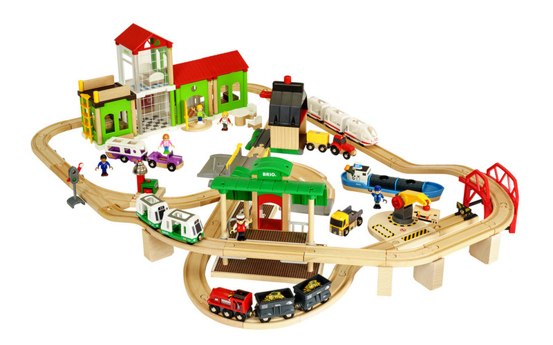 BRIO 33870 Holz Mehrfarben Spielzeugauto-Fahrbahn