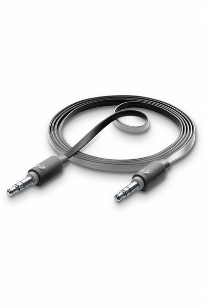 Cellularline AUXMUSICK 1m 3.5mm 3.5mm Schwarz Audio-Kabel