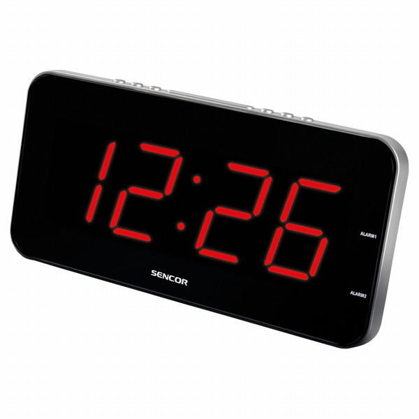 Sencor SDC 130 RD Digital alarm clock Silver alarm clock