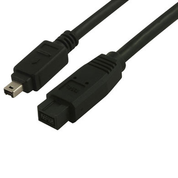 Data Components 459415 4.5m 9-p 4-p Black firewire cable