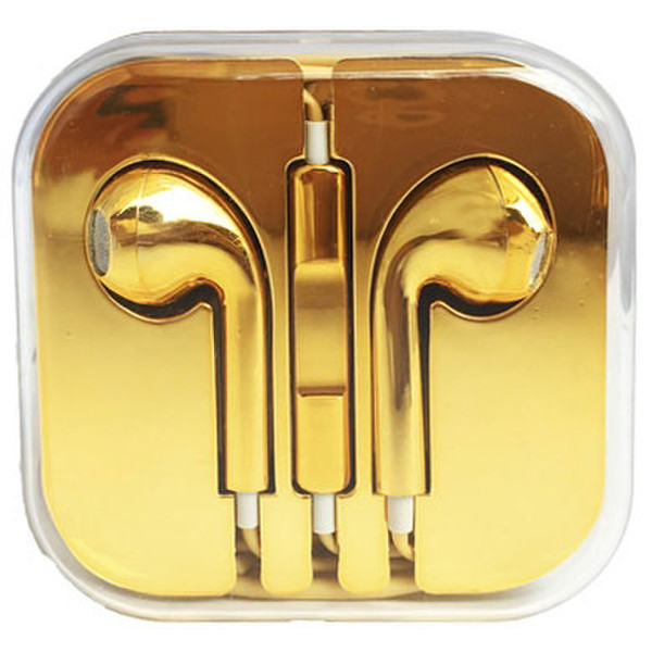 Data Components 611234 In-ear Binaural Wired Gold mobile headset