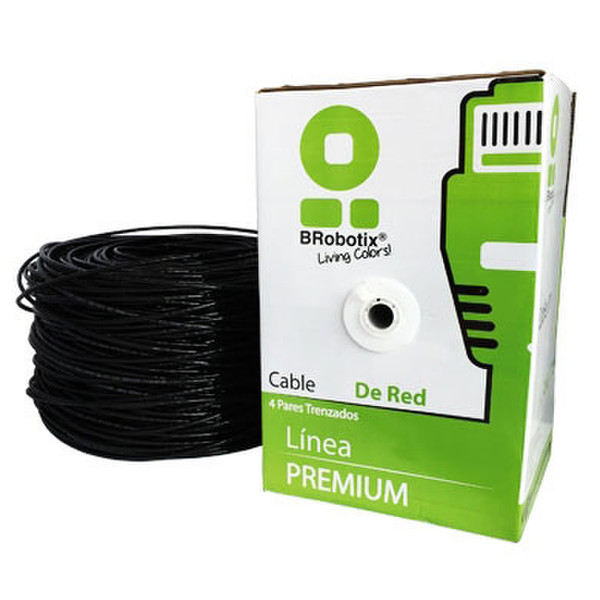 Data Components 055100 100m Cat5e U/UTP (UTP) Black networking cable