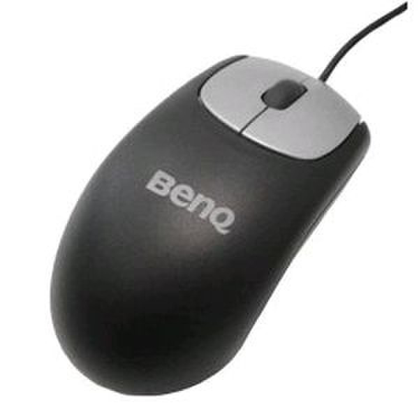 Benq M106 Optical Silver PS2 USB+PS/2 Оптический 400dpi Черный компьютерная мышь