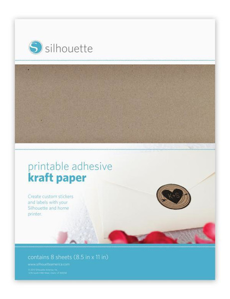 Silhouette MEDIA-KFT-ADH-3T Rectangle Beige self-adhesive label