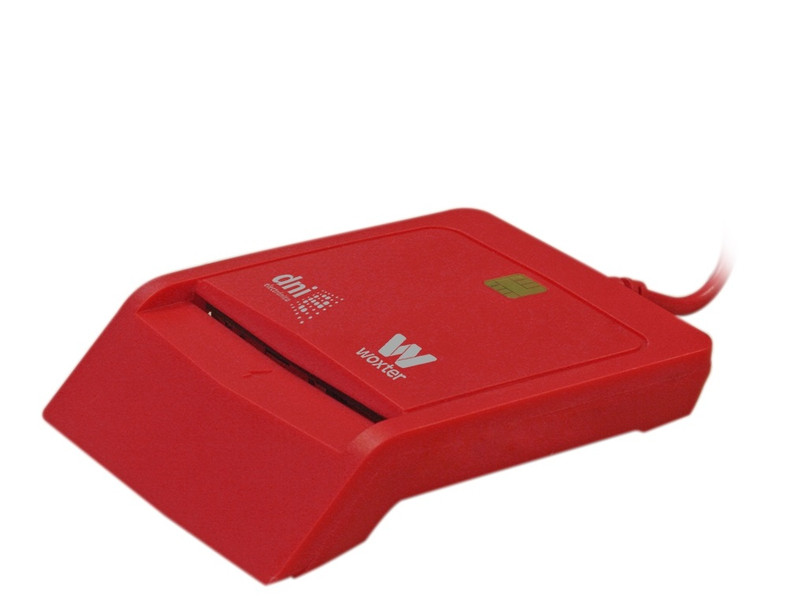 Woxter PE26-145 Innenraum USB 2.0 Rot Smart-Card-Lesegerät