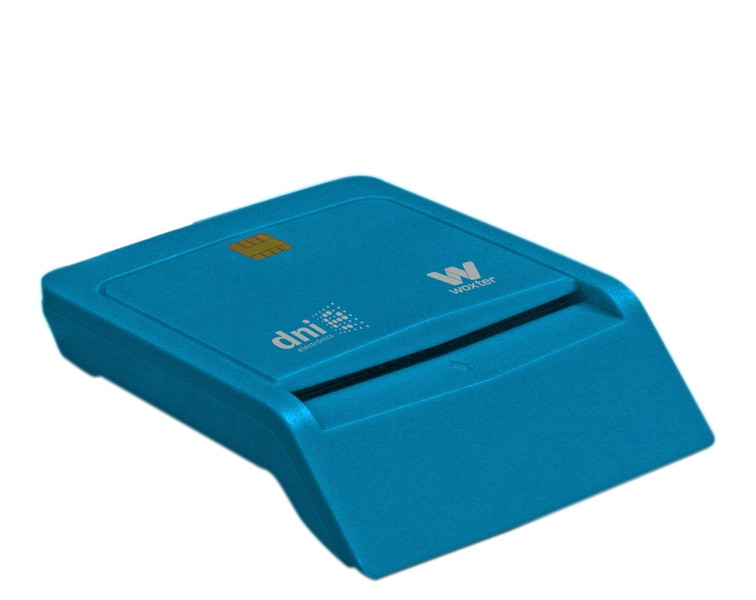 Woxter PE26-143 Innenraum USB 2.0 Blau Smart-Card-Lesegerät