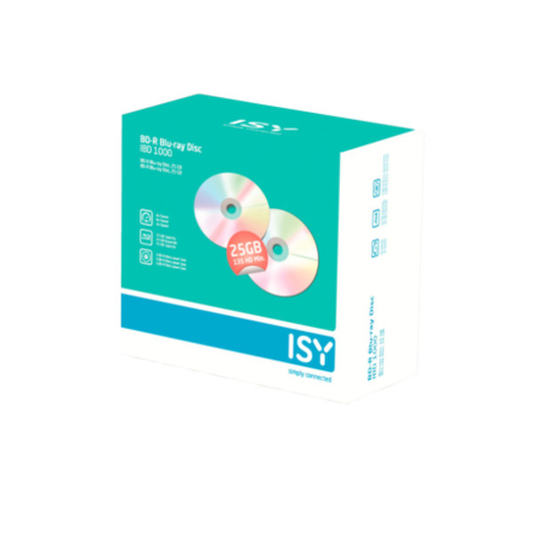 ISY IBD 1000 25ГБ BD-R 5шт чистые Blu-ray диски