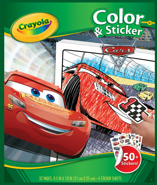 Crayola Cars 3 - Color&Sticker Book 32Seiten Malbuch/Album