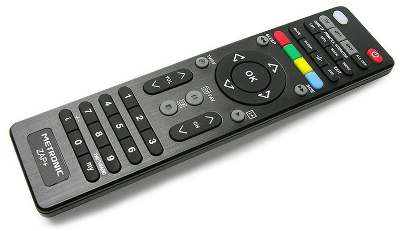 Metronic Zap+ IR Wireless Press buttons Black remote control