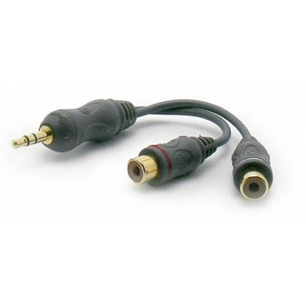 Metronic 460050 3.5mm 2 x RCA Черный аудио кабель