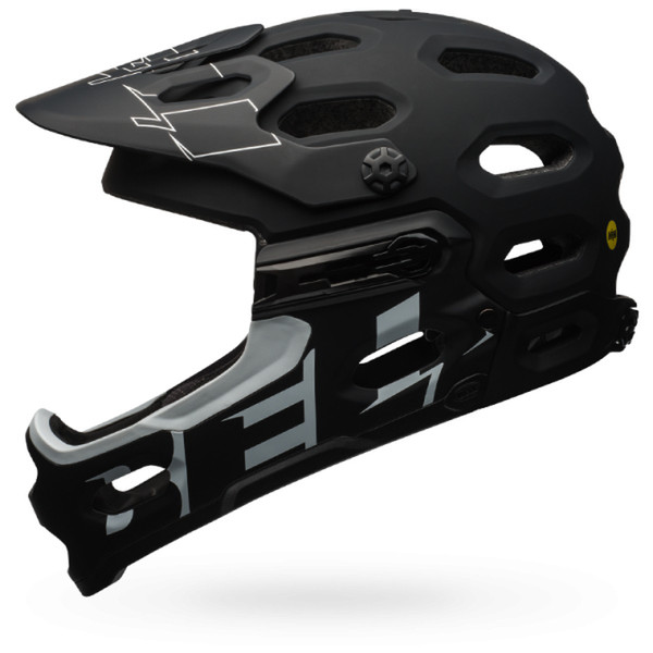 Bell Helmets Super 3R MIPS Full face м Черный, Белый велосипедный шлем
