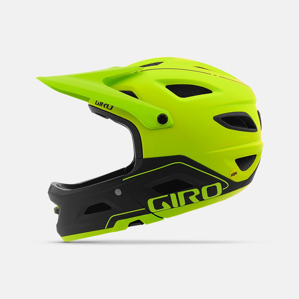 Giro Switchblade MIPS Full face S Черный, Лайм велосипедный шлем