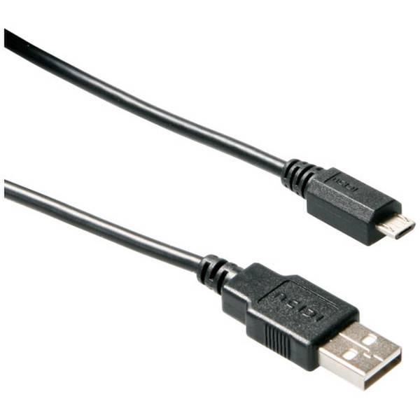 ICIDU C-707649 2m USB A Micro-USB B Black USB cable
