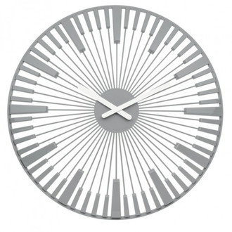 koziol PIANO Quartz wall clock Circle Grey,White