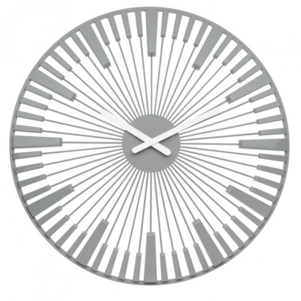 koziol PIANO Quartz wall clock Kreis Grau, Weiß