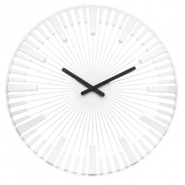 koziol PIANO Quartz wall clock Kreis Weiß