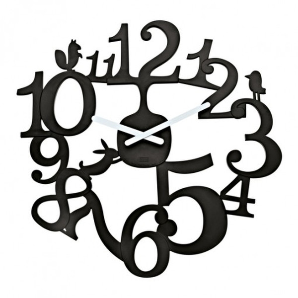 koziol 2327526 Quartz wall clock Black wall clock