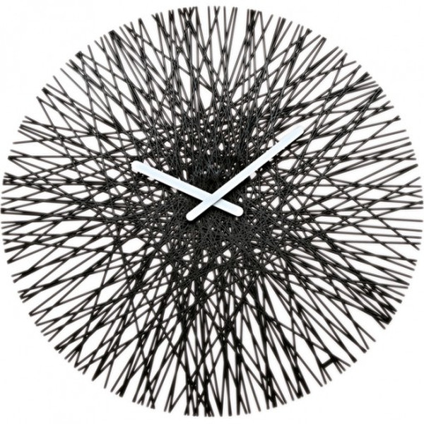 koziol SILK Quartz wall clock Circle Black
