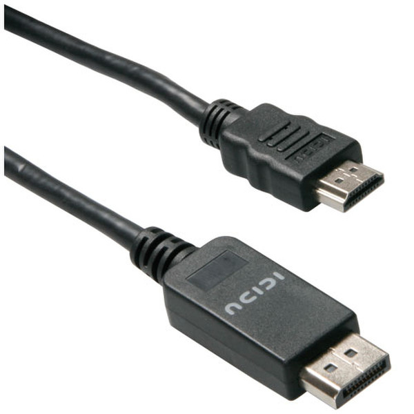 ICIDU DisplayPort Cable, 1.8m 1.8м DisplayPort HDMI Черный