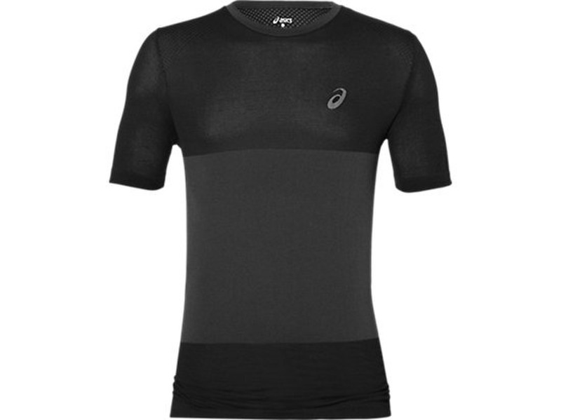 ASICS Fuzex Seamless SS T-shirt XL Short sleeve Crew neck Polyamide,Polyester Black